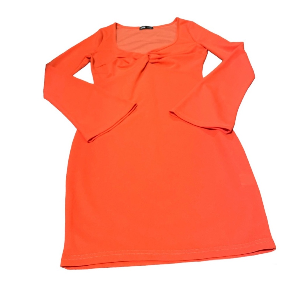 Orange/Coral Long Sleeve Shein Dress